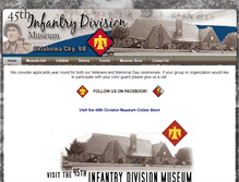 Tablet Screenshot of 45thdivisionmuseum.com